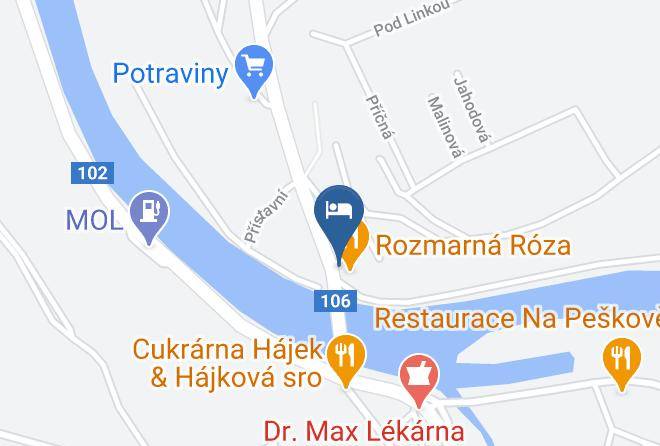 Prague West - Penzion Rozmarna Maps