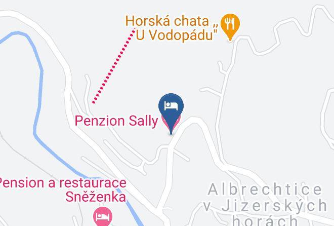 Jablonec Nad Nisou - Penzion Sally Maps
