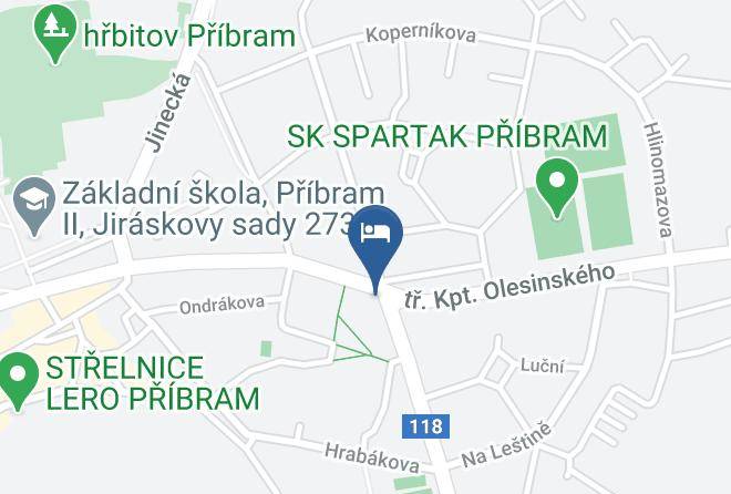 Pribram - Penzion Sebastopol Ubytovani Pribram Maps