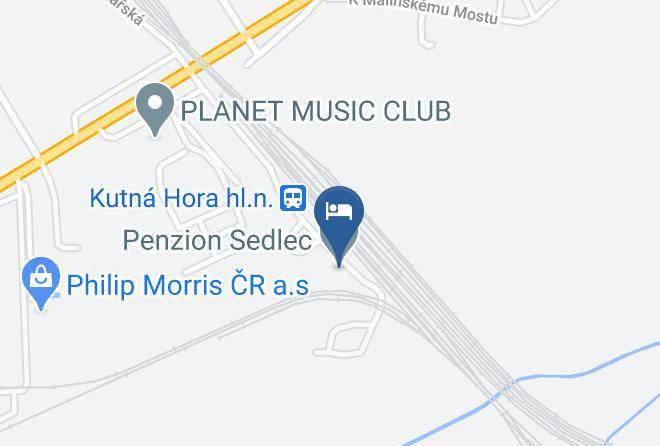Kutna Hora - Penzion Sedlec Maps