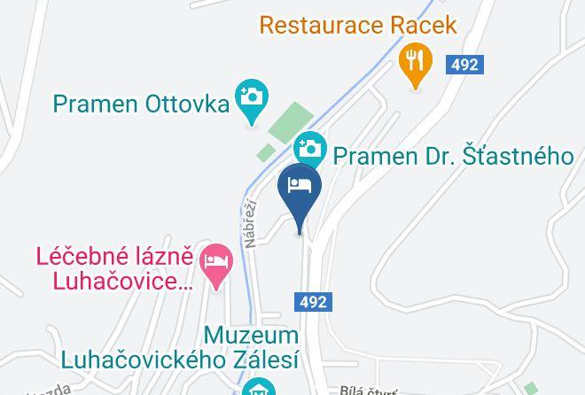 Luhacovice - Penzion Slavia Luhacovice Maps