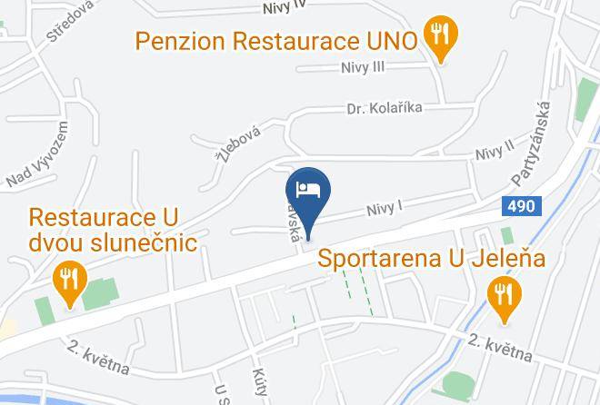 Zlin - Penzion Sokolska Maps