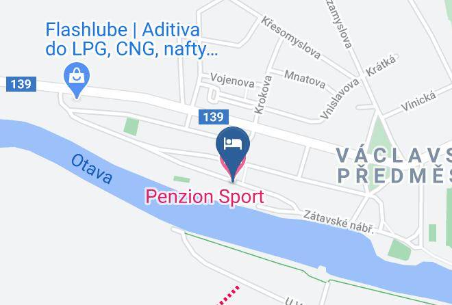Pisek - Penzion Sport Maps