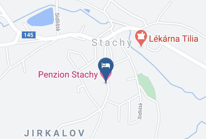Prachatice - Penzion Stachy Maps