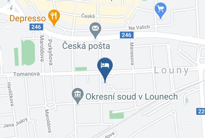 Louny - Penzion Stare Louny Maps