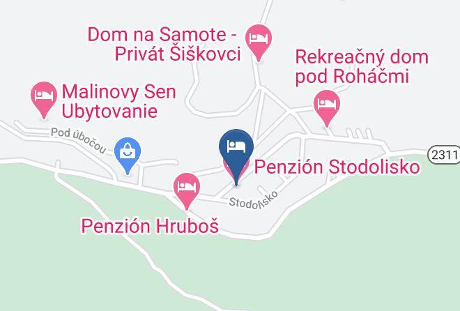 Tvrdosin - Penzion Stodolisko Maps