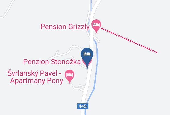 Bruntal - Penzion Stonozka Maps