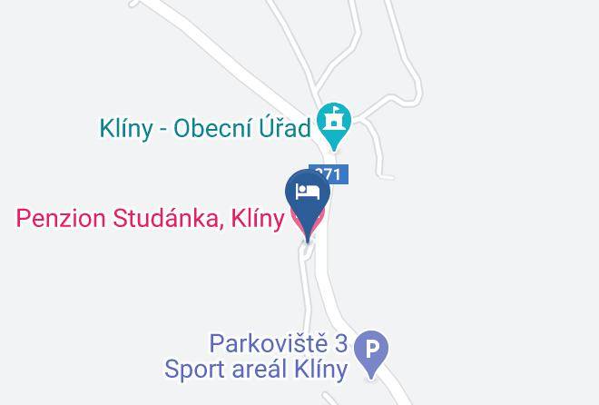 Most - Penzion Studanka Kliny Maps