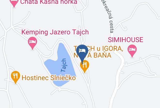 Zarnovica - Penzion Tajch Maps
