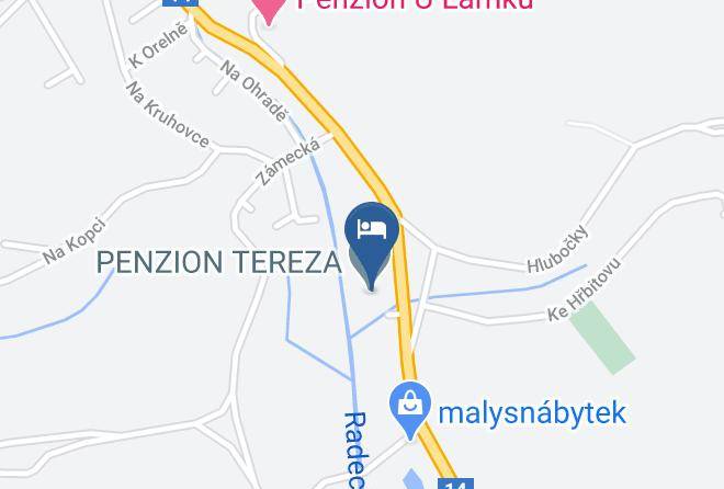 Nachod - Penzion Tereza Maps