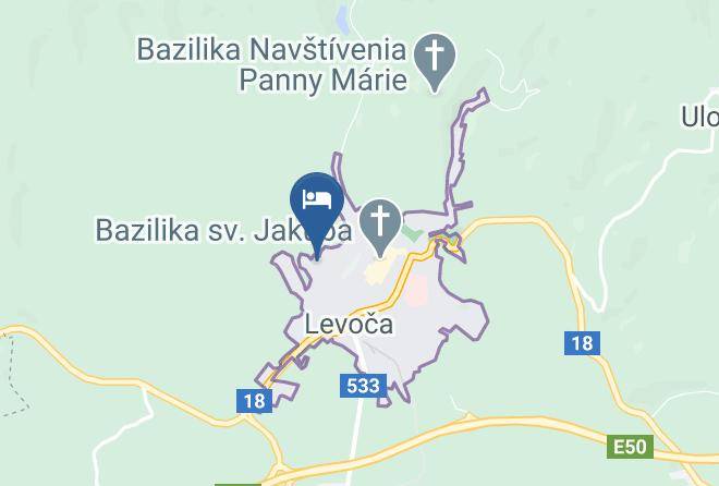 Levoca - Penzion Texon Maps
