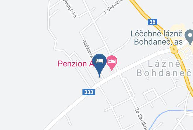 Lazne Bohdanec - Penzion Tony Maps