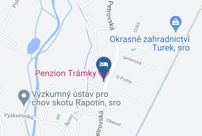 Sumperk - Penzion Tramky Maps