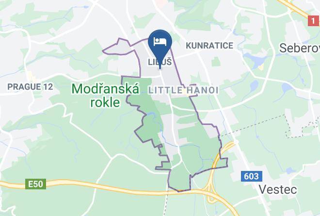 Prague - Penzion U Bati Maps