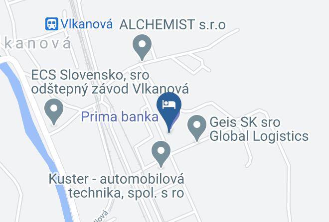 Vlkanova - Penzion U Benyho Maps