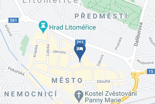 Litomerice - Penzion U Borovicku Maps