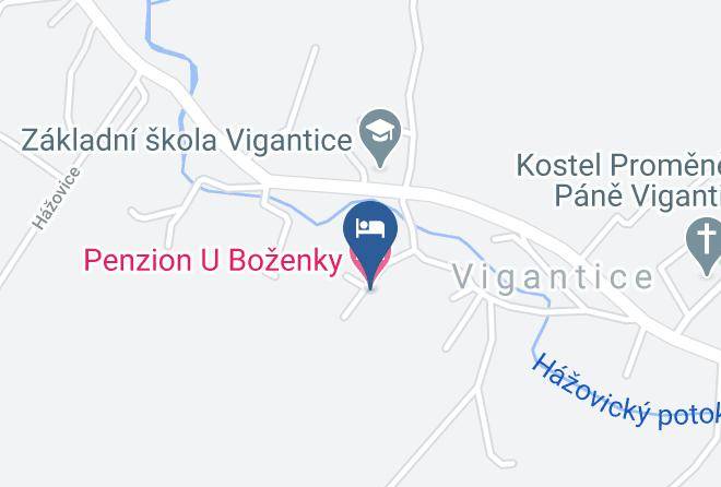 Vsetin - Penzion U Bozenky Maps