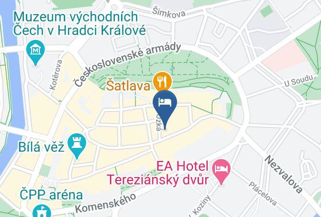 Hradec Kralove - Penzion U Jana Maps