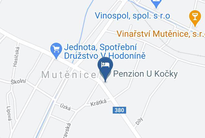 Hodonin - Penzion U Kocky Maps