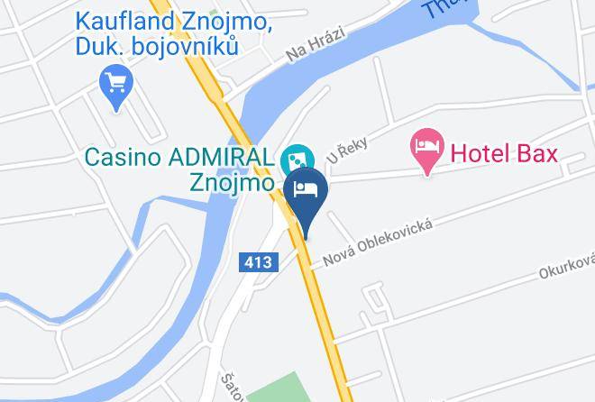 Znojmo - Penzion U Komina Maps