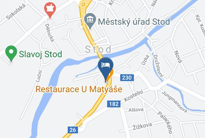 Pilsen South - Penzion U Matyase Maps