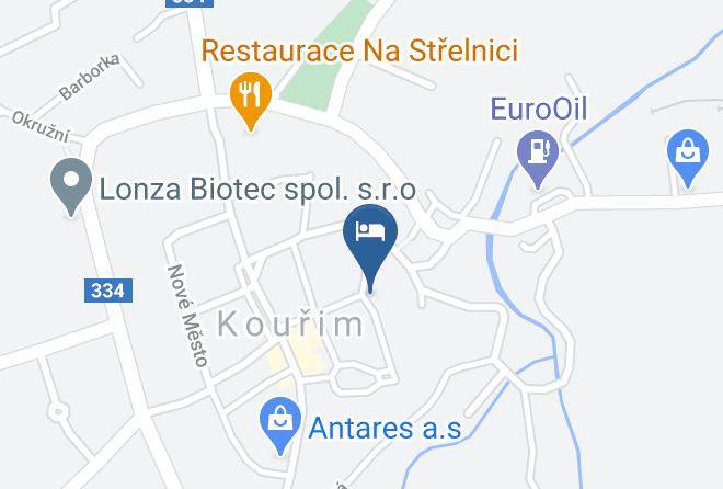 Kolin - Penzion U Patrona Maps
