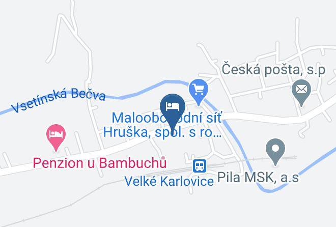 Vsetin - Penzion U Pohodare Maps