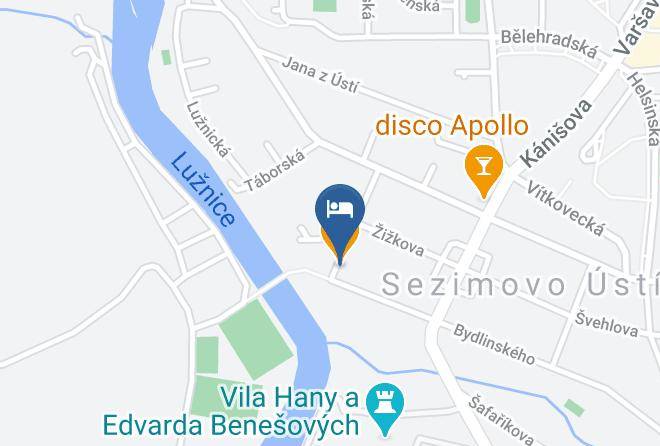 Tabor - Penzion Restaurace U Ruze Maps