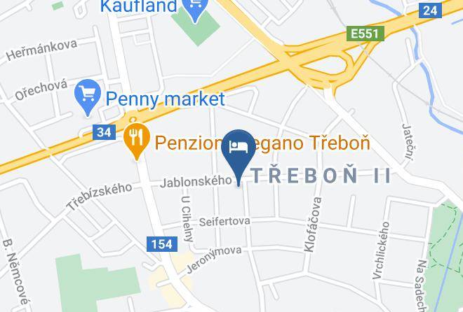 Jindrichuv Hradec - Penzion U Thuje Maps