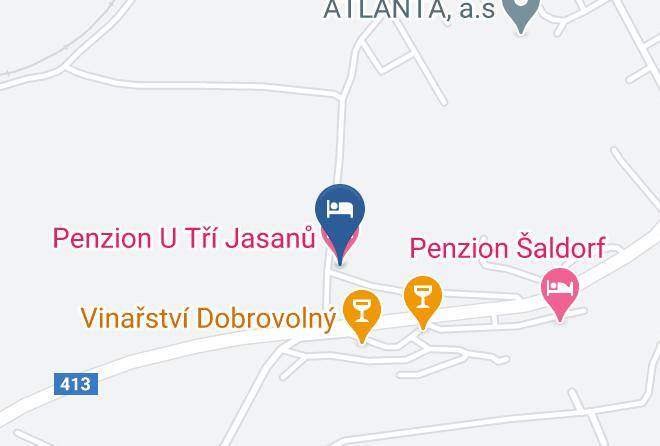 Znojmo - Penzion U Tri Jasanu Maps