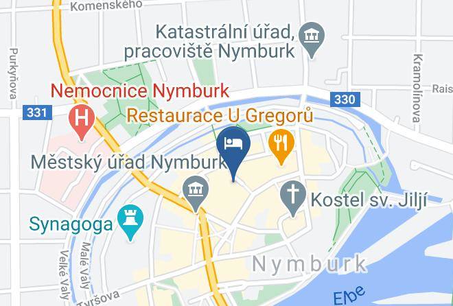 Nymburk - Penzion U Vinoteky Maps