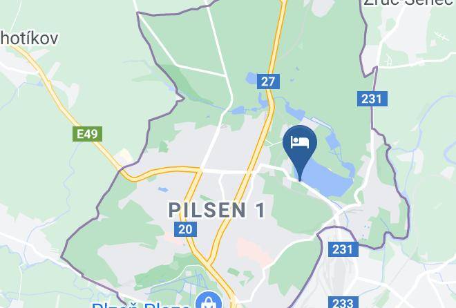 Pilsen - Penzion U Vody Maps