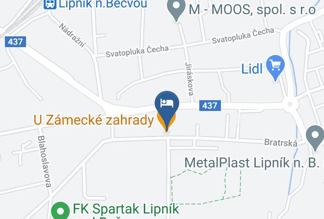 Prerov - Penzion U Zamecke Zahrady Maps