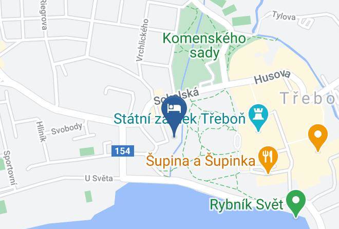 Jindrichuv Hradec - Penzion U Zameckeho Parku Maps