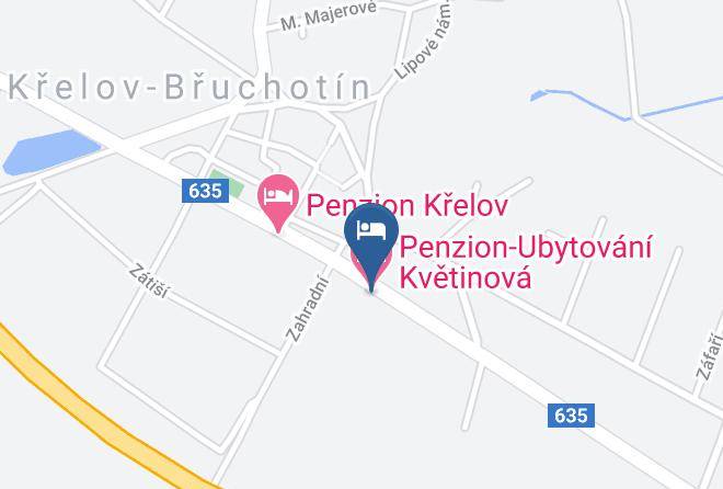 Krelov Bruchotin - Penzion Ubytovani Kvetinova Maps