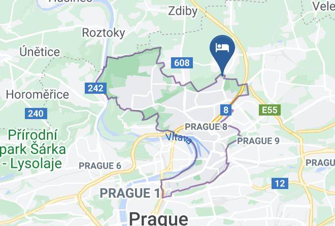 Prague - Penzion Ve Vilach Maps