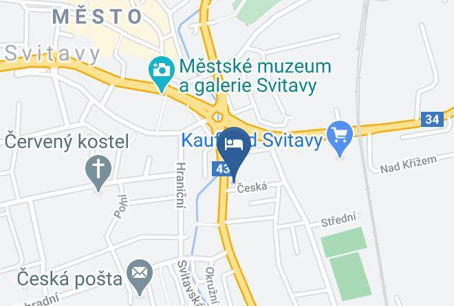 Svitavy - Penzion Vermon Maps