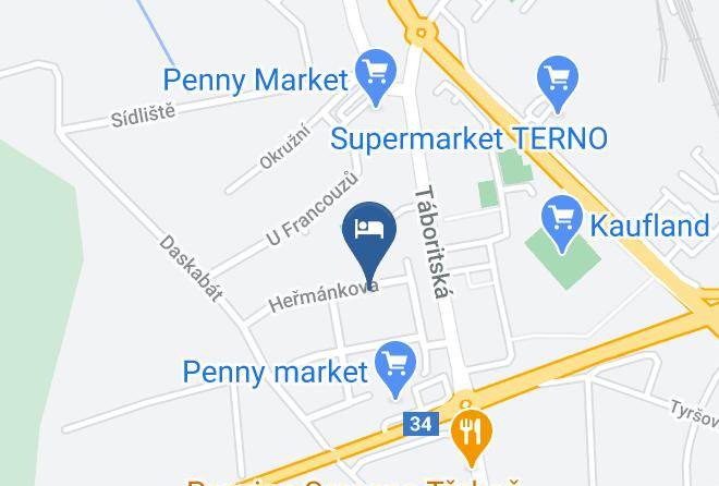 Jindrichuv Hradec - Penzion Veronika Maps