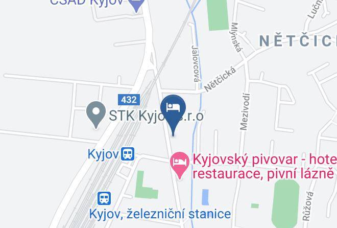 Hodonin - Penzion Vila Kyjov Maps