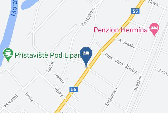 Hodonin - Penzion Vinarna U Hroznu Maps