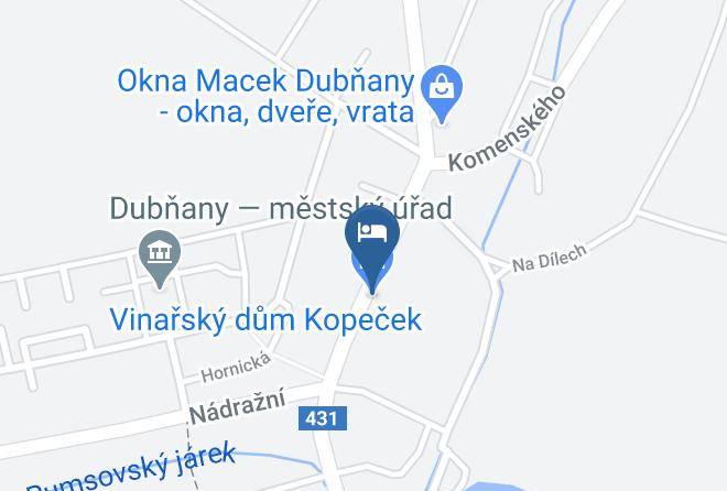 Hodonin - Penzion Vinarsky Dum Kopecek Maps