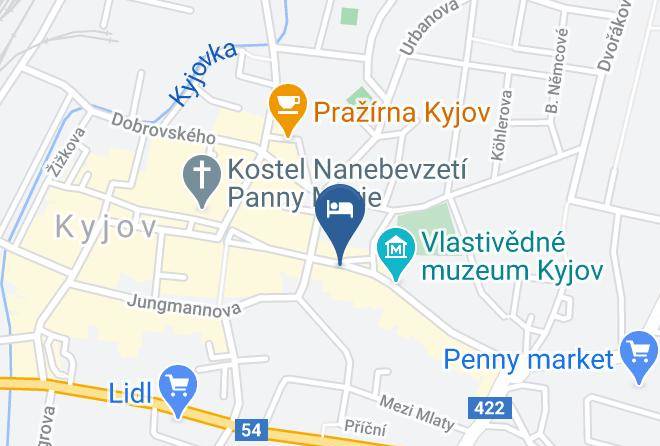 Hodonin - Penzion & Vinny Bar Regio Maps