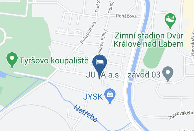 Trutnov - Penzion Za Vodou Maps