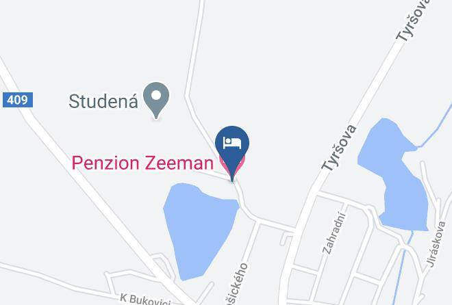 Jindrichuv Hradec - Penzion Zeeman Maps