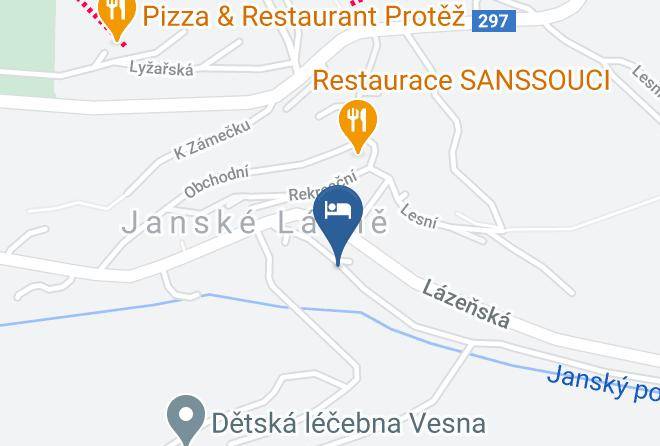 Trutnov - Penzion Zelene Udoli Maps