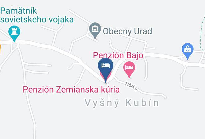 Dolny Kubin - Penzion Zemianska Kuria Maps