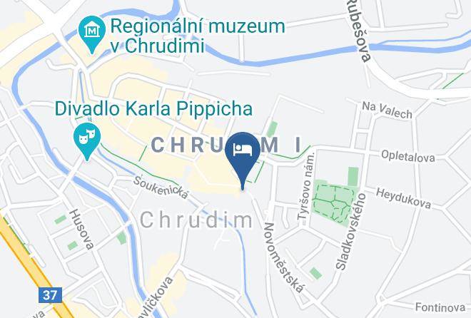 Chrudim - Penzion Zizka Maps
