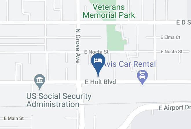 San Bernardino - Pepper Tree Motel Maps