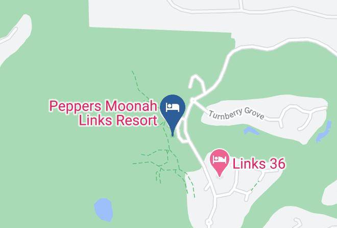 Peppers Moonah Links Resort Mornington Peninsula Map