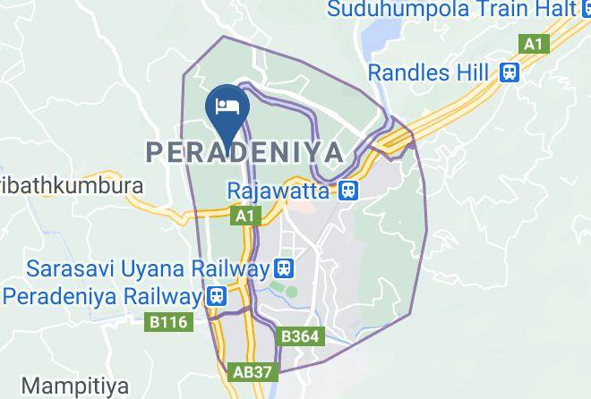 Kandy - Peradeniya Homestay & Resort Maps